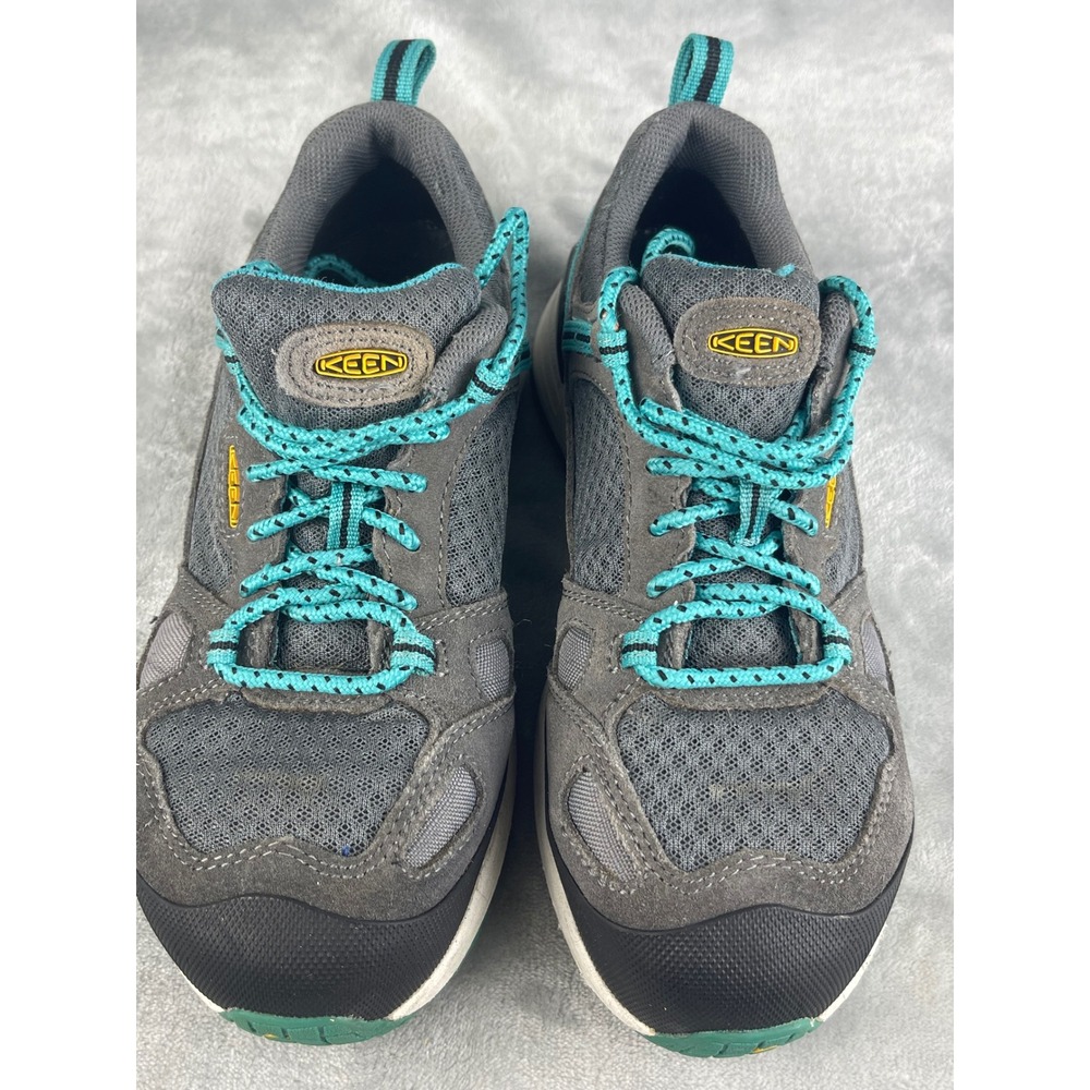 Keen Utility Work Shoes Womens 6.5M Grey Teal Excellent Safety Toe ASTM F2413-11 - Picture 3 of 9